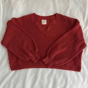 Billabong Deep Red V-Neck Sweater